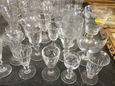 Lot 168 - Good collection of 19th century drinking glasses