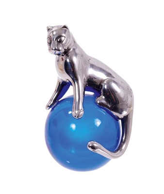 Lot 632 - Cartier Leopard on Ball figure in box