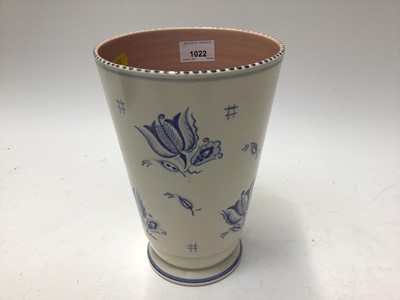 Lot 1022 - Poole pottery 'Delft' vase