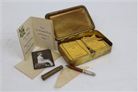 Lot 245 - First World War Princess Mary gift tin with...