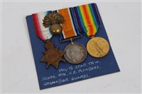 Lot 250 - First World War 1914 - 1915 Star trio -...