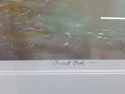 Lot 205 - Gordon King (b.1939) signed limited edition giclee print - Sunset Stroll, 7/195, 47cm x 67cm, in glazed frame