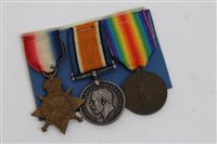 Lot 252 - First World War 1914 - 1915 Star trio -...