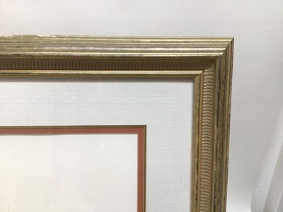 Lot 283 - Gordon King (b.1939) signed print - the artists studio, 39cm x 50cm, in glazed gilt frame