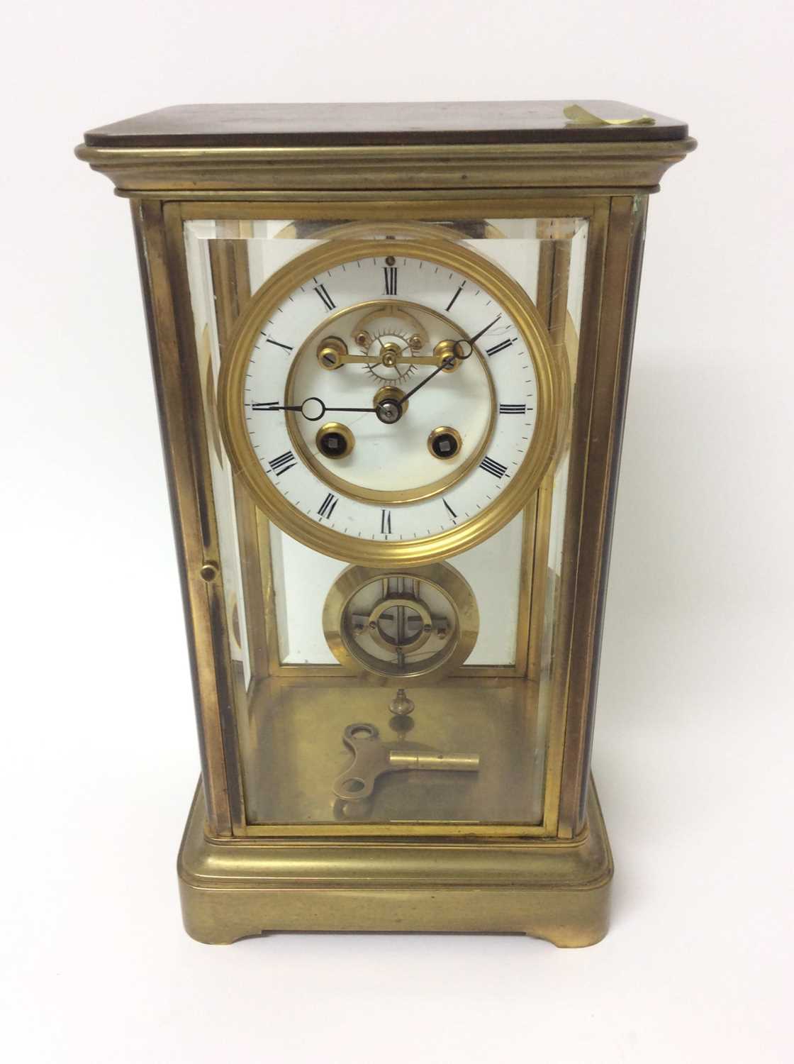 Lot 761 - Late 19th century French brass four glass