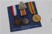 Lot 258 - First World War 1914 - 1915 Star trio -...