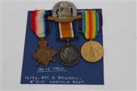 Lot 259 - First World War 1914 - 1915 Star trio -...