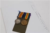 Lot 264 - First World War pair - comprising War and...