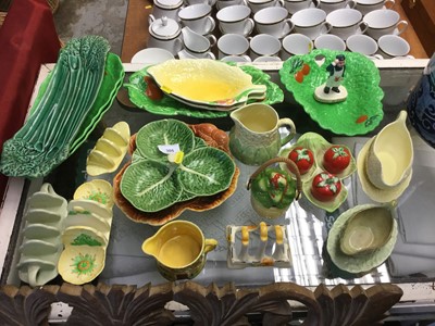 Lot 305 - Group of Beswick, Carlton Ware Lettuce and Tomato pattern ceramics and other items