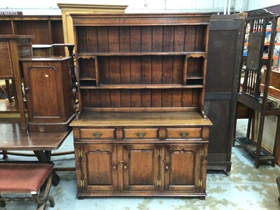 Lot 1020 - Two height oak dresser