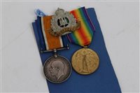 Lot 268 - First World War pair - comprising War and...