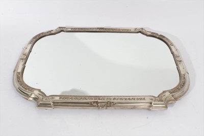 Lot 376 - Late 19th/early 20th century French silver mounted mirror plateau
