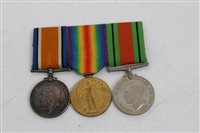 Lot 269 - First World War / Second World War trio -...