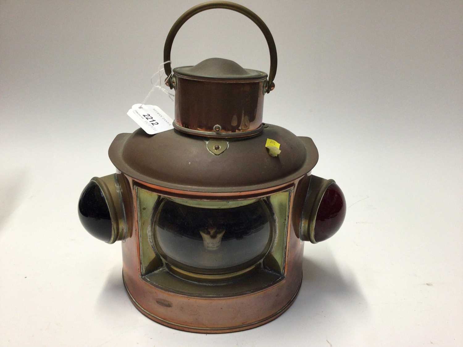 Lot 2212 - Old Copper Ships lantern