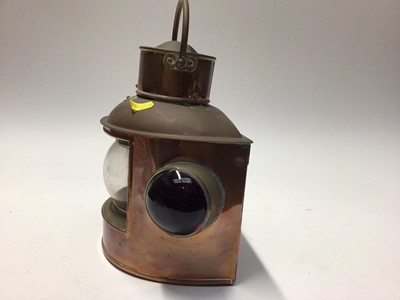 Lot 2212 - Old Copper Ships lantern