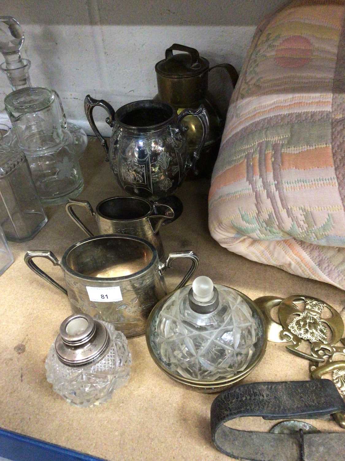 Lot 81 Sundry items, including silver plate, horse