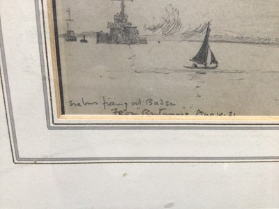 Lot 131 - Norman Wilkinson (1878-1971) pencil