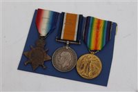 Lot 274 - First World War casualty trio - comprising...