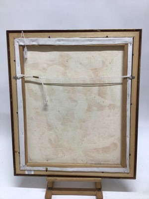 Lot 205 - 20th century, Contemporary, oil on canvas - abstract musical instruments, indistinctly signed, 60cm x 50cm, framed