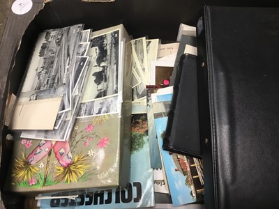 Lot 283 - Albums of vintage postcards, and ephemera