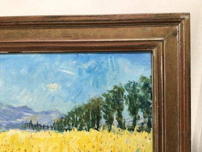 Lot 221 - Marcel Gatteaux (b.1962) oil on canvas - Provençal Landscape, signed, titled verso, 47cm x 68cm, framed