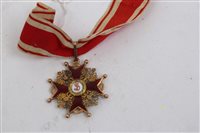 Lot 286 - Imperial Russian Order of St. Stanislaus 3rd...