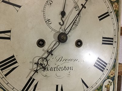 Lot 787 - Eight day longcase clock John Brown, Harleston