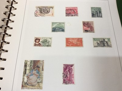 Lot 473 - Album of Spanish stamps 1901 and later, one other album of world stamps and some loose