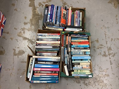 Lot 1488 - Four boxes of aviation books