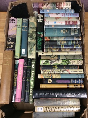 Lot 1545 - Selection of hardback novels including 1st edition Doctor at Large 1955 and Doctors in Love 1957,  Modesty Blaise 1965 Souvenir Press.  Cat Among the Pigeons 1959 Agatha Christie Collins, A Table n...