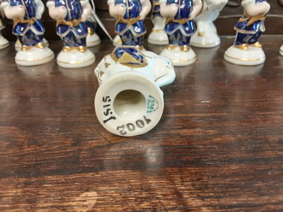 Lot 572 - Royal Dux porcelain chess set - 16 pieces