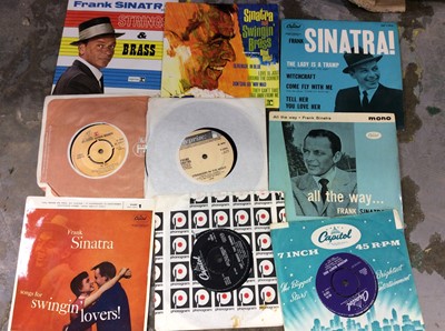 Lot 345 - Group LPs and singles, mainly Frank Sinatra and some others including Tom Jones
