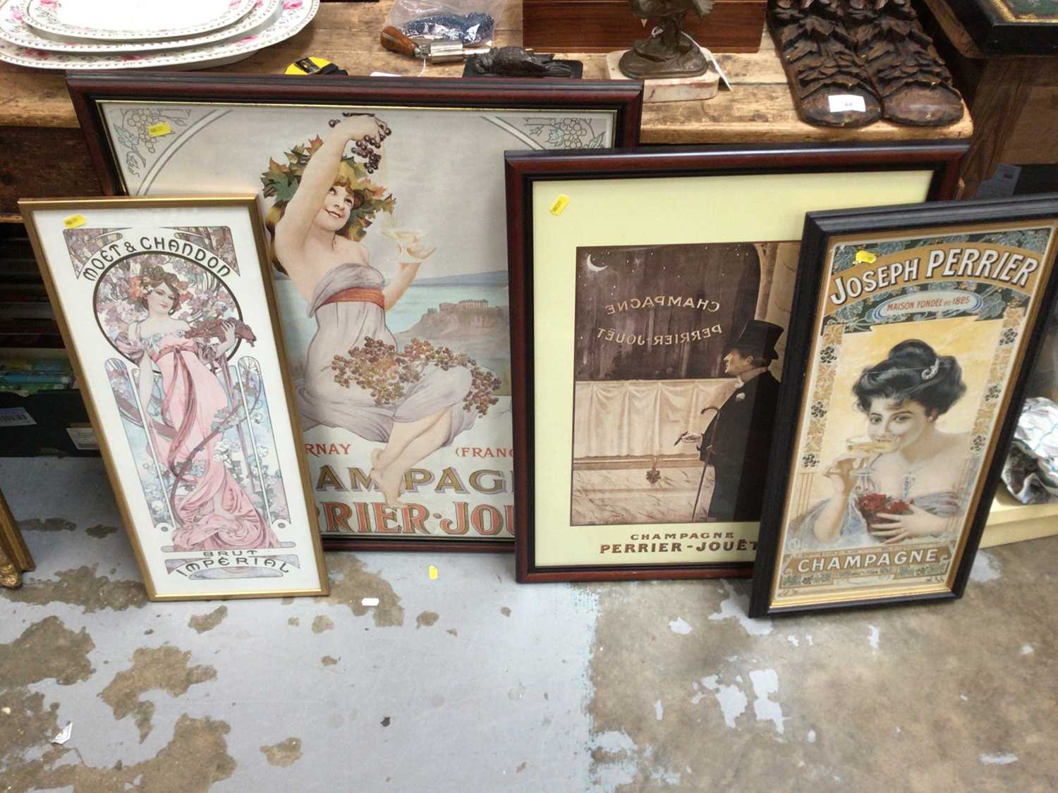 Lot 580 - Four framed French posters