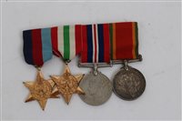 Lot 302 - Second World War Medals group - comprising...