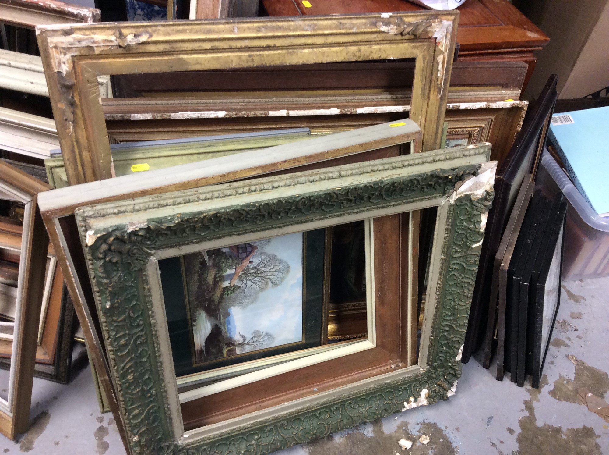 Lot 365 Quantity picture frames, together with