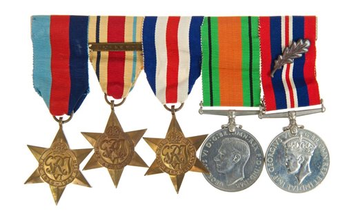 Lot 305 - Second World War Medals group - comprising...