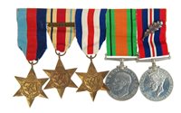 Lot 305 - Second World War Medals group - comprising...