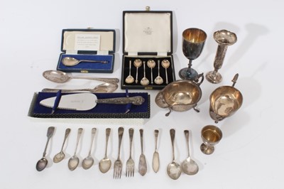 Lot 400 - Selection of miscellaneous 20th century silver