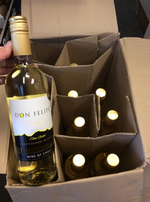 Lot 376 - Box eleven Don Felipe Chilean Sauvignon blanc bottles of wine