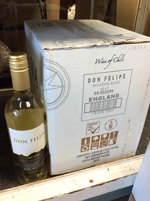 Lot 377 - Box twelve Don Felipe Chilean Sauvignon blanc bottles of wine