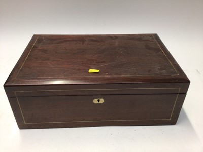 Lot 2302 - Mahogany sewing box