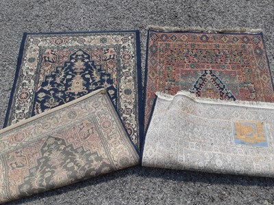 Lot 1079 - Two Eastern rugs, 150cm x 80cm