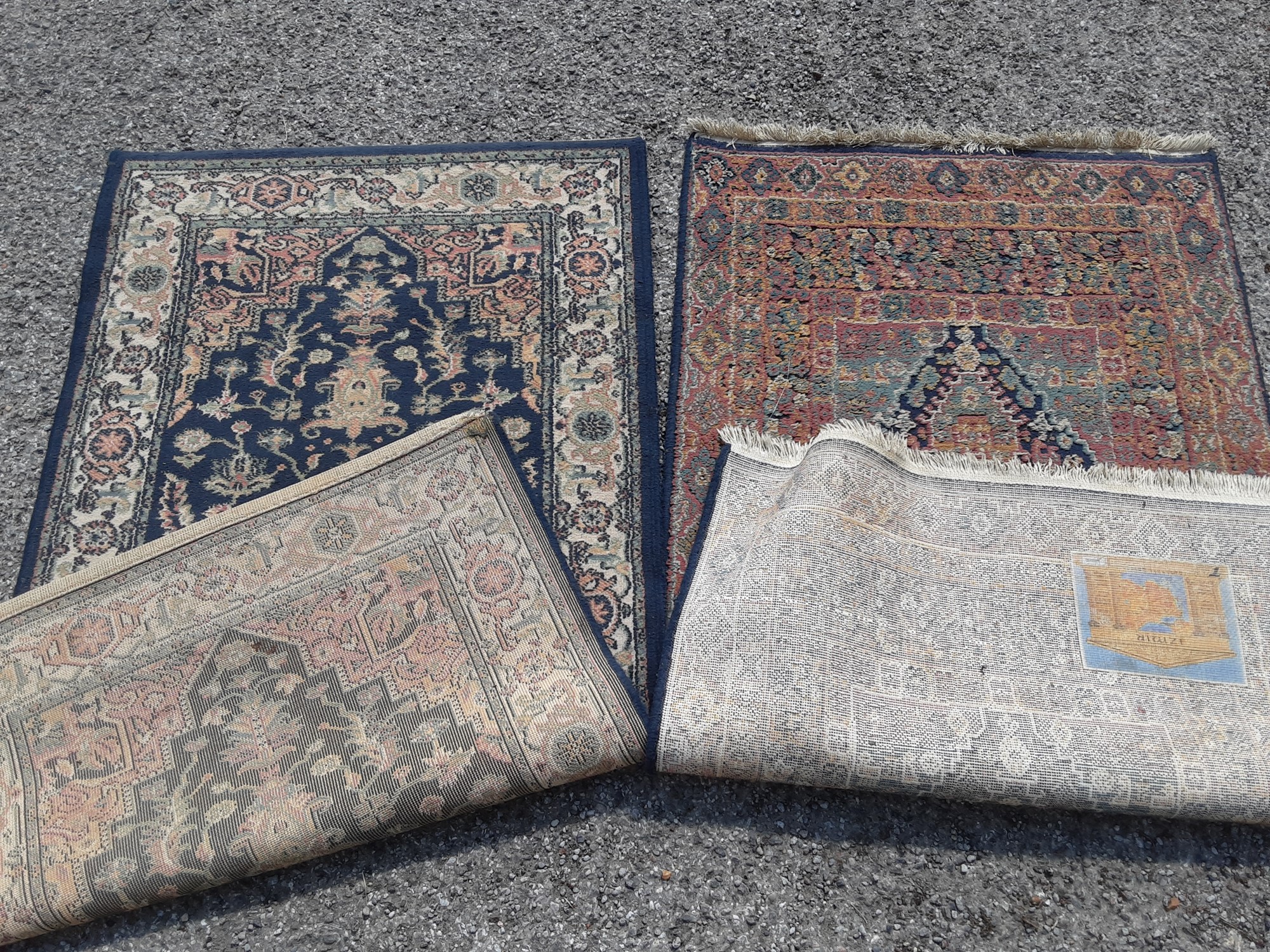 Lot 1079 Two Eastern rugs, 150cm x 80cm