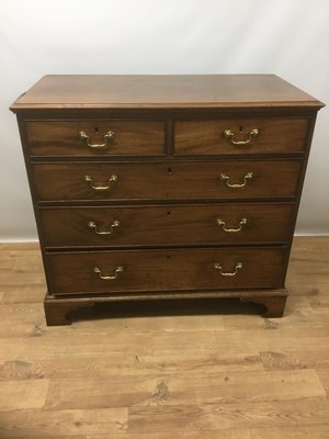 Lot 1390 - George III mahogany chest