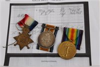 Lot 316 - First World War trio - comprising 1914 - 1915...