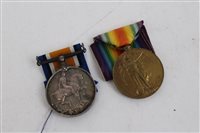 Lot 317 - First World War pair - comprising War and...