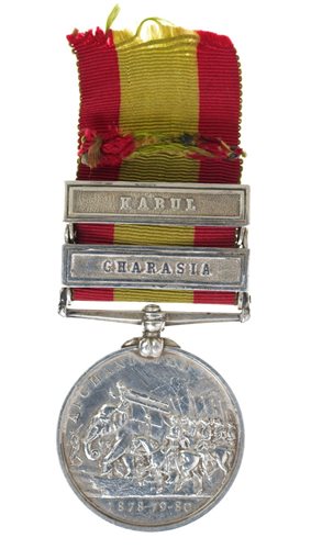 Lot 318 - Afghanistan Medals with two clasps - Kabul and...