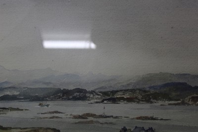 Lot 1026 - *Francis Russell Flint (1915-1977) watercolour - Castle Stalker, signed, in glazed frame