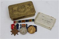 Lot 320 - First World War trio - comprising 1914 -1915...