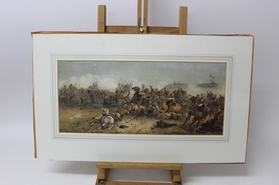 Lot 1023 - Orlando Norrie (1832-1901) watercolour - The Indian Mutiny, signed, in glazed frame